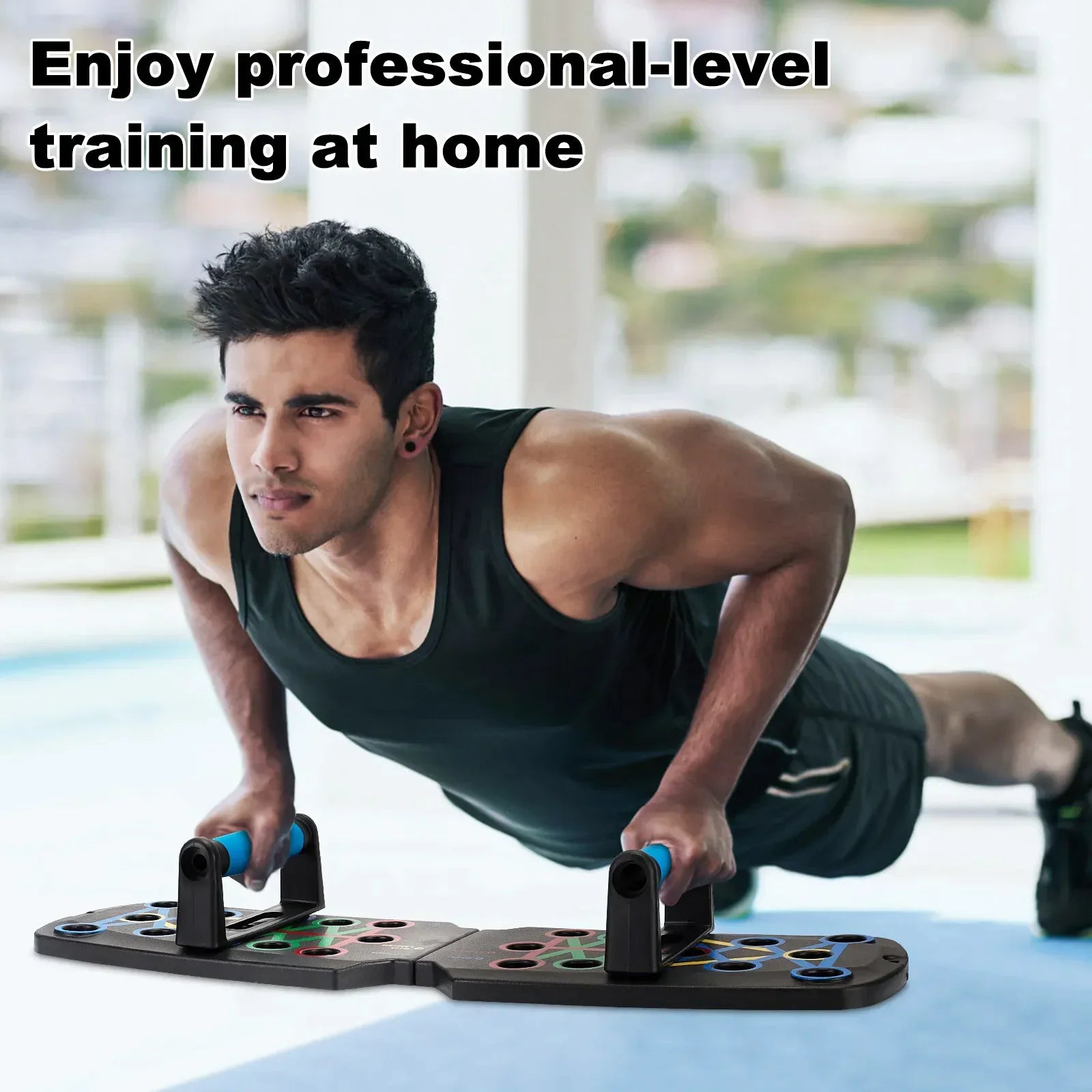 Push-Up Rack Board – 28-in-1 Home Gym Workout System